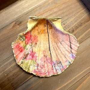 COPY - Decoupage Scallop Shell Jewelry Dish